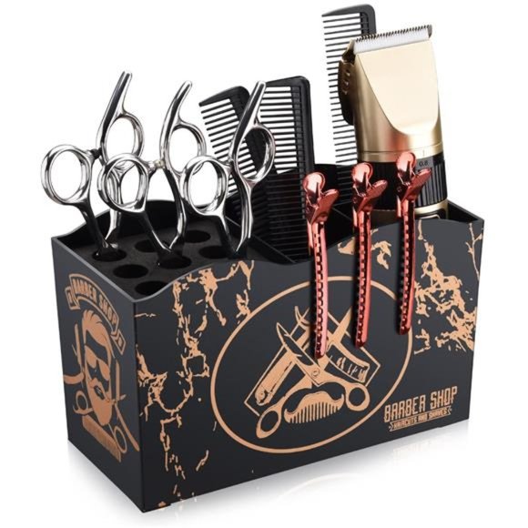 Barber Scissors Holder Box, Professional Salon Hairdressing Scissors Rack Holder - Picture 1 of 7